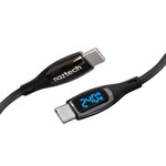 Naztech 12 ft DigiWATT 240W USB-C to USB-C Digital Fast Charge Cable with LED Power Display