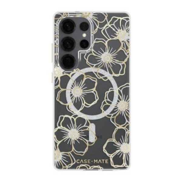 CaseMate Samsung Galaxy S25 Ultra Case-Mate Floral Gems Case w/Magnets Gold