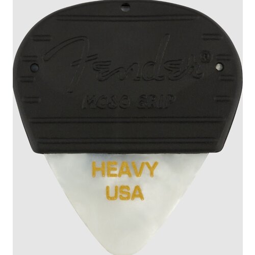 Fender Fender Mojo Grip Picks Celluloid Heavy 3 Pack White Moto