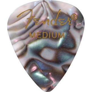 Fender Fender Premium Celluloid Picks 351 Shape Abalone Medium Guitar Picks 12 Pack