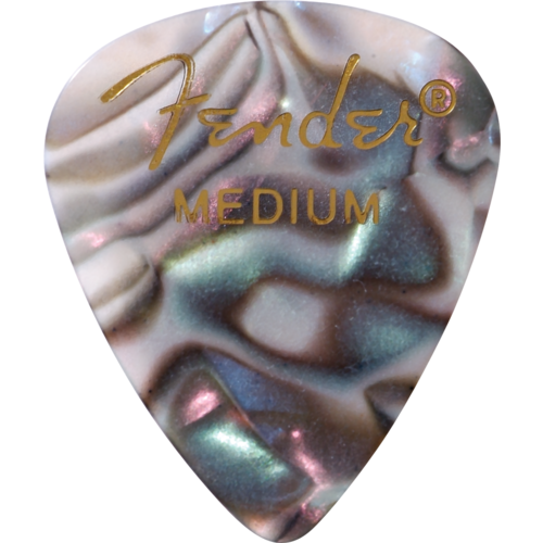 Fender Fender Premium Celluloid Picks 351 Shape Abalone Medium Guitar Picks 12 Pack