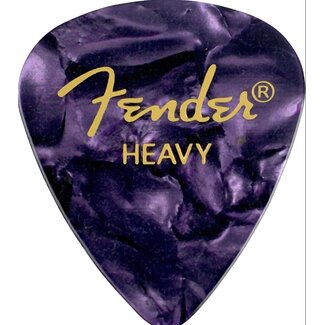 Fender Fender Premium Celluloid 351 Shape Picks Heavy Purple Moto 12 Pack