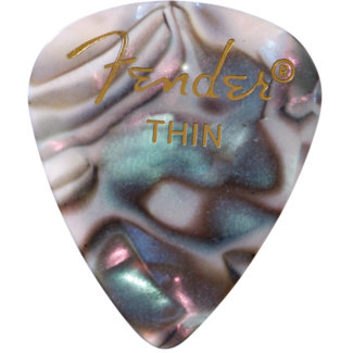 Fender Fender Premium Celluloid 351 Shape Picks Thin Abalone 12 Pack