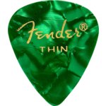Fender Fender Premium Celluloid 351 Shape Picks Thin Green Moto 12 Pack