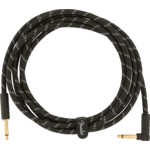 Fender Fender Deluxe Series Instrument Cable Straight/Angle 10' Black Tweed
