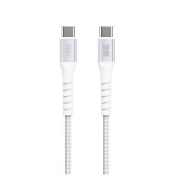 Blu Element Blu Element Braided Charge/Sync USB-C to USB-C Cable 6ft 100W White