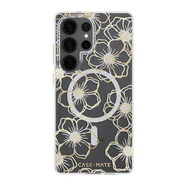 CaseMate Samsung Galaxy S25 Ultra Case-Mate Floral Gems Case w/Magnets Gold