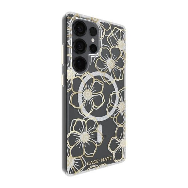 CaseMate Samsung Galaxy S25 Ultra Case-Mate Floral Gems Case w/Magnets Gold