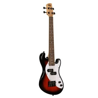 Kala Kala Solid Body 4-String Fretted U-BASS With Gig Bag Tobacco Burst