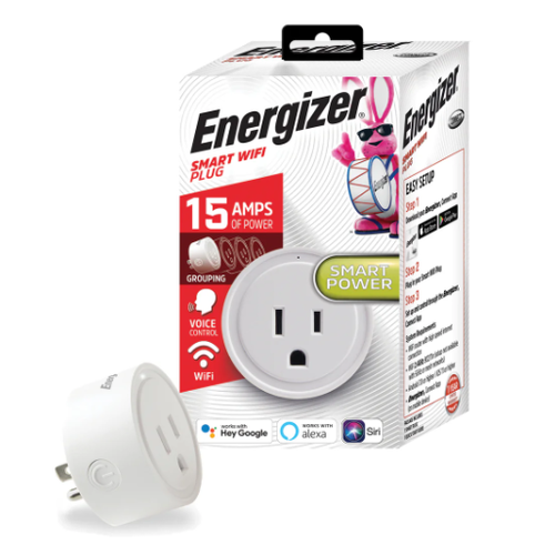 Energizer Energizer Smart 15 Amp Round Outlet Plug