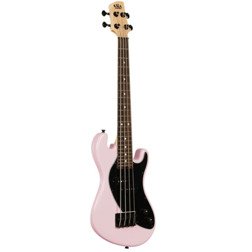Kala Kala Solid Body 4-String Fretted U-BASS With Gig Bag Pale Pink