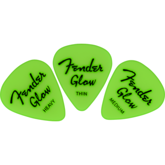 Fender Fender Glow In The Dark 351 Picks 12 Pack