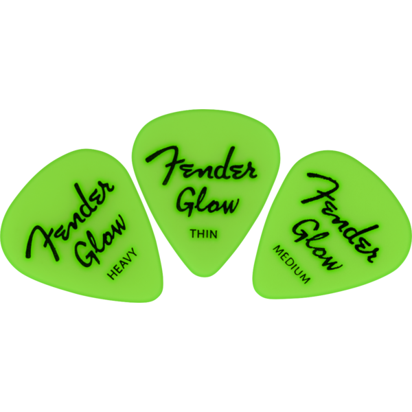 Fender Fender Glow In The Dark 351 Picks 12 Pack