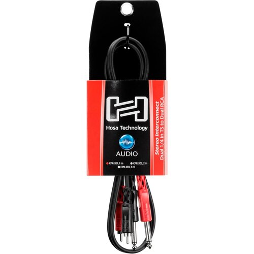 Hosa Hosa Stereo Interconnect Dual Cable 1/4'' TS to Dual RCA