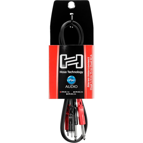 Hosa Hosa Stereo Interconnect Dual Cable 1/4'' TS to Dual RCA