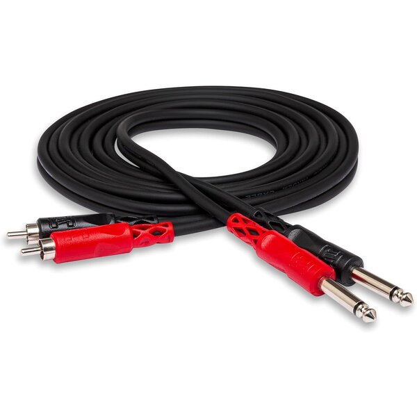Hosa Hosa Stereo Interconnect Dual Cable 1/4'' TS to Dual RCA