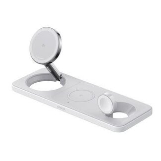 Anker Anker MagGo Qi2 3-in-1 Pad 15W Wireless Charging Station White