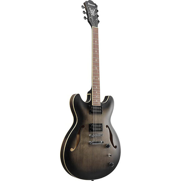 Ibanez Ibanez AS53TKF Artcore Series Hollowbody Electric GuitarTransparent Black Flat