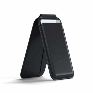 Satechi Satechi Vegan Leather Magnetic MagSafe Wallet Stand Black