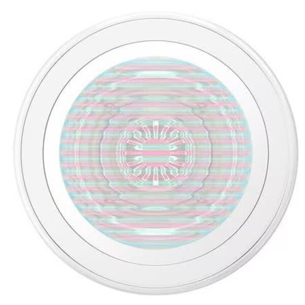 Popsockets PopSockets PopGrip for MagSafe Round with Adapter Ring Fluted Opalescent