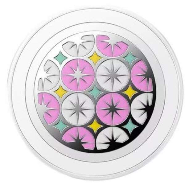 Popsockets PopSockets PopGrip for MagSafe Round with Adapter Ring Enamel Atomic Wallpaper