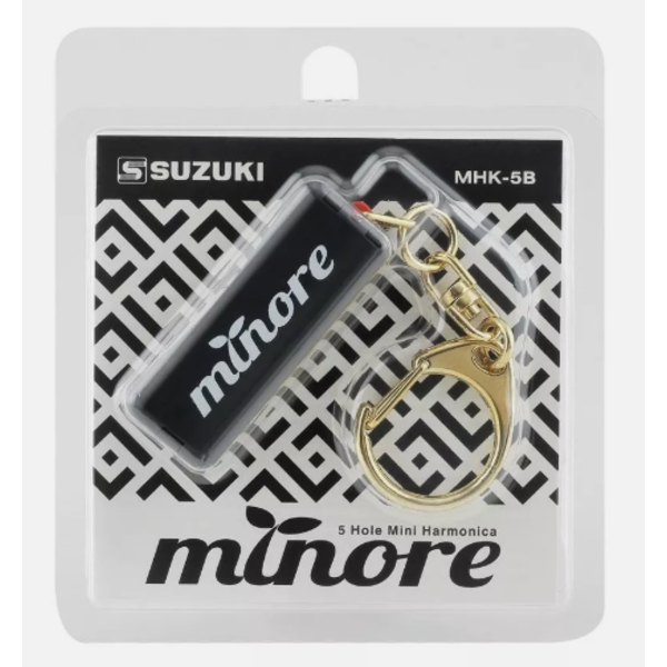 Minore 5 Hole Mini Harmonica Black