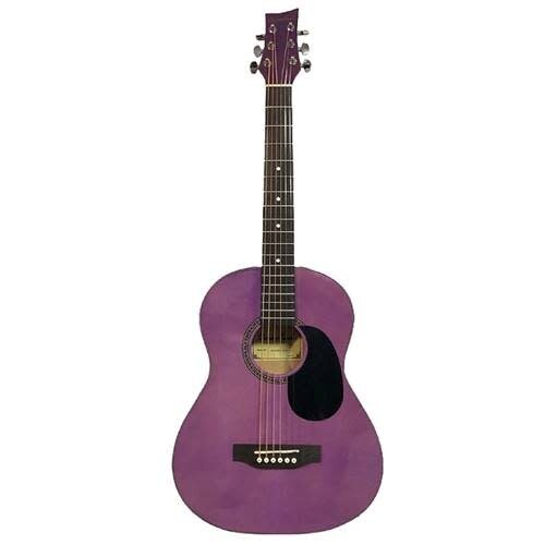 BeaverCreek BeaverCreek BCTD601TPR 3/4 Size Junior Acoustic Guitar Trans Purple