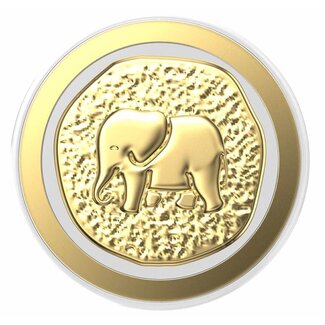 Popsockets PopSockets PopGrip for MagSafe Round with Adapter Ring Enamel Elephant Token