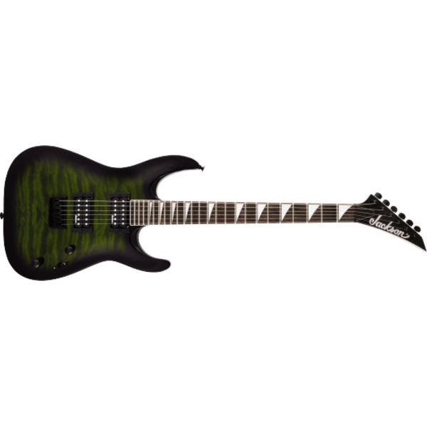 Jackson Jackson  JS Series Dinky® Arch Top JS32Q DKA HT Amaranth Fingerboard Transparent Green Burst