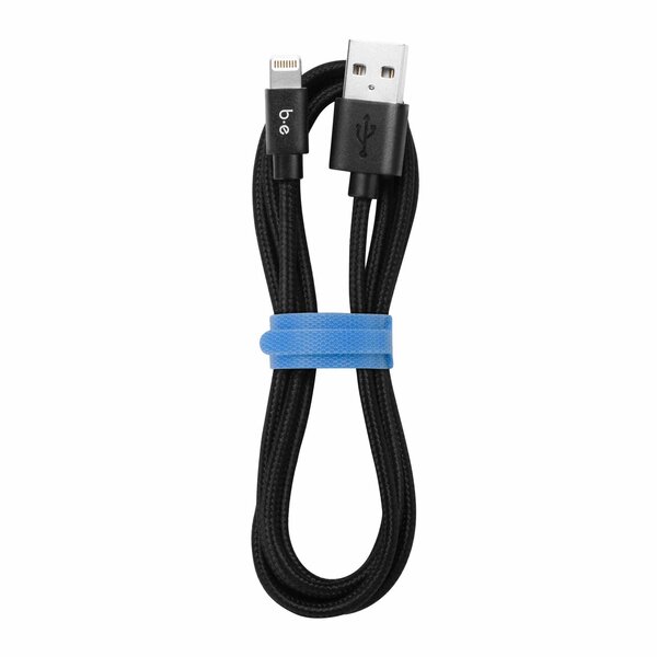 Blu Element Blu Element Braided Charge/Sync Lightning to USB-A Cable 6ft Black