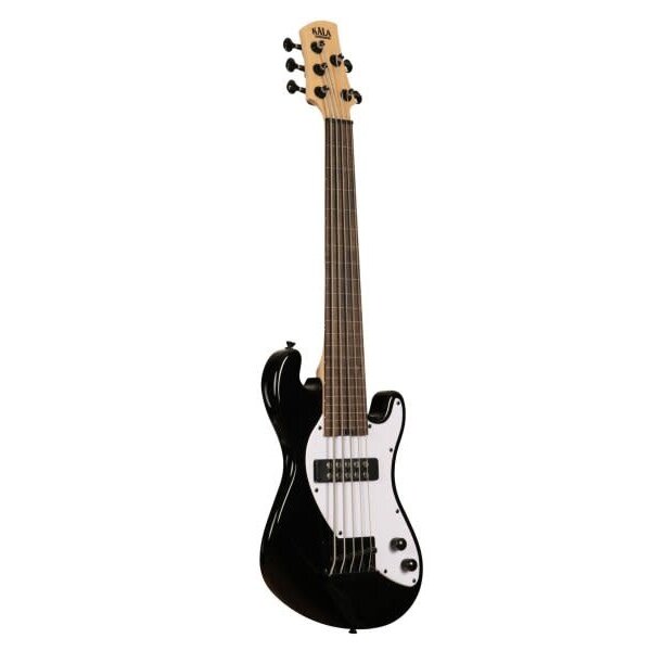 Kala KALA Solid Body 5-String Jet Black Fretless U-BASS