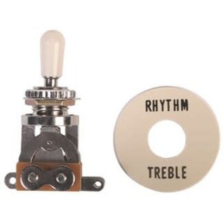Profile 3-Way Toggle Switch Black