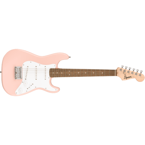 Fender Squier Mini Strat Electric Guitar w/Laurel Fingerboard Shell Pink