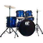Westbury Westbury 400 Series 5-Piece Stage Drumset With 22" Bass Drum & Throne Blue Oyster