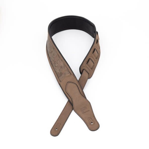 Profile 2.5" Leather Padded Strap Brown Cork