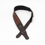 Profile Western Strap with Brass Buckle Brown Crocodile Pattern