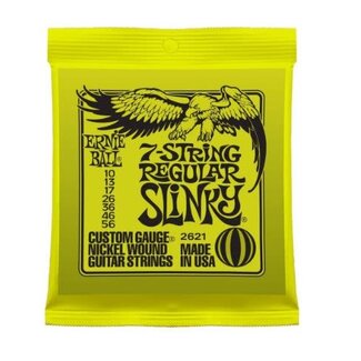 Ernie Ball Ernie Ball Nickel Wound Slinky 7 String Guitar Strings Regular .010-.056