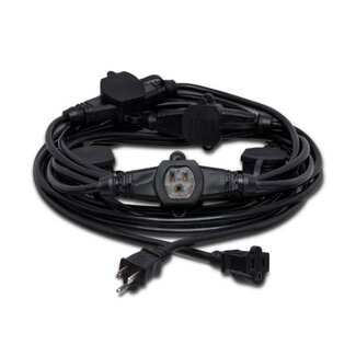 Hosa Hosa Power Distribution Cord Nema 5-15R to Nema 5-15P 30 Foot