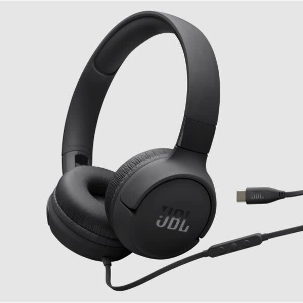 JBL JBL Tune 520C USB-C Wired On Ear Headphones Black