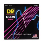 DR Handmade Strings DR Handmade Strings Neon Pink Coated Electric Guitar Strings Medium (10-46)