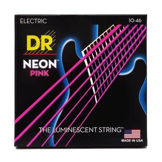 DR Handmade Strings DR Handmade Strings Neon Pink Coated Electric Guitar Strings Medium (10-46)
