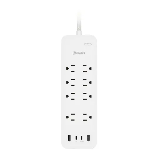 Ultralink Ultralink Performance Surge Protector 8 AC Outlet + 4 USB