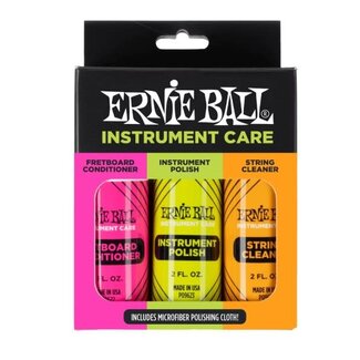 Ernie Ball Ernie Ball Instrument Care 3-Pack with Microfiber Cloth