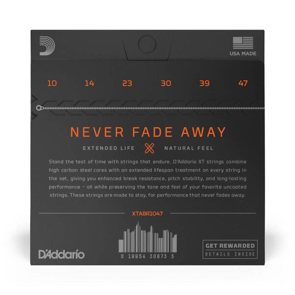 D'Addario D’Addario XTABR1047 XT 80/20 Bronze Acoustic Strings 10-47