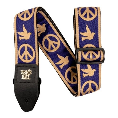 Ernie Ball Ernie Ball Navy Blue & Beige Peace Love Dove Strap