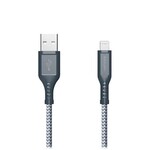 Ventev Ventev High Speed USB-A to USB-C Braided Cable 6ft Grey