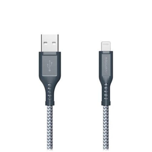 Ventev Ventev High Speed USB-A to USB-C Braided Cable 6ft Grey