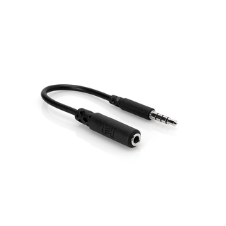 Hosa Headphone Adaptor, 3.5 mm TRRS to Slim 3.5 mm TRRS