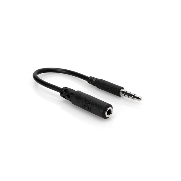 Hosa Headphone Adaptor, 3.5 mm TRRS to Slim 3.5 mm TRRS