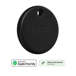 Chipolo POP Tracking Tag (Works with Google’s Find My Device or Apple Find My) Black